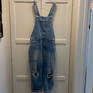 Lucky brand jean overalls